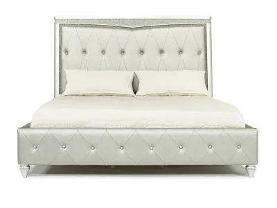 Glendale Upholstered Bed in Platinum, CA King