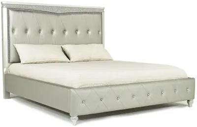 Glendale Upholstered Bed in Platinum, CA King