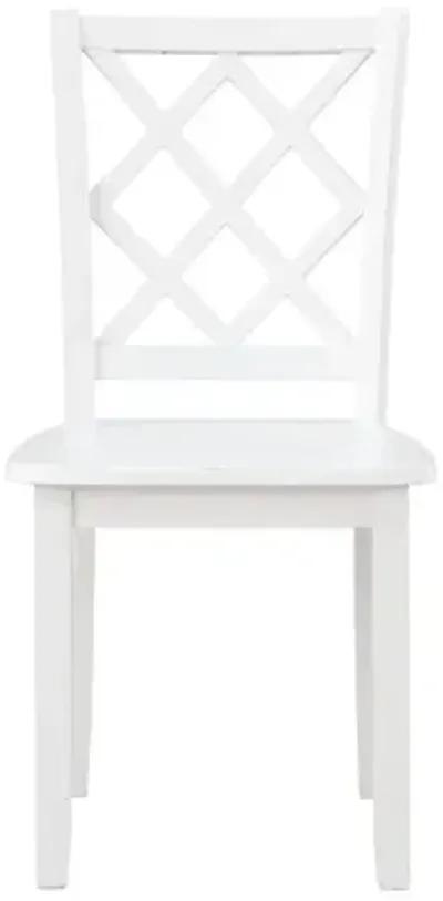 Trellis Side Chair in White