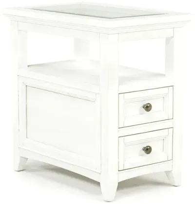 Bay Creek Chairside Table in White