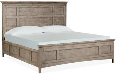 Bay Creek Panel Bed, Dresser, Mirror & Nightstand in Light Gray, CA King