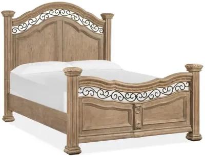 Durango Panel Bed, Dresser & Mirror in Fawn, Queen