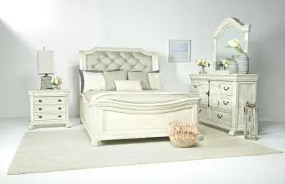 Bellamy Sleigh Bed in White, Eastern King