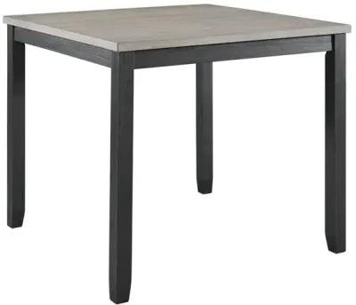 Kona Square Counter Height Dining Table & 4 Stools in Gray