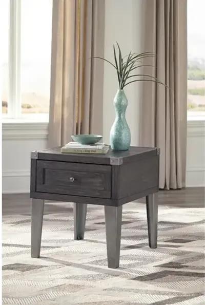 Todoe End Table in Gray