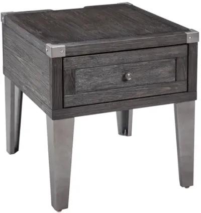 Todoe End Table in Gray