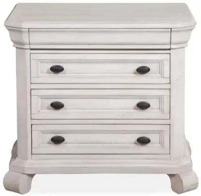 Bellamy 4 Drawer Nightstand in White