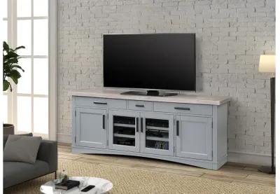 Americana Media Console in Gray, 76 Inch