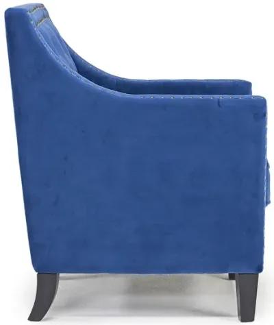 Sheena Accent Chair in Navy Blue