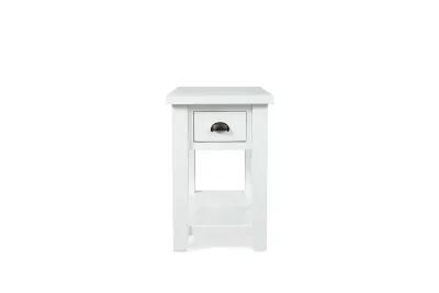 Artisans Chairside Table in White