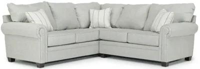 Cordoba Tux Loveseat Sectional in Splash Linen, Right Facing