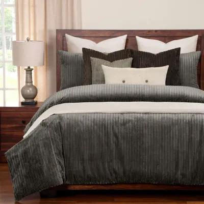 Downy Duvet Set in Storm Gray, 7 Piece, Eastern King