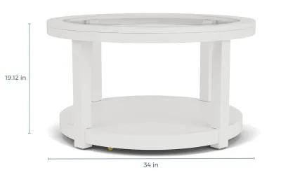 Urban Round Coffee Table in White