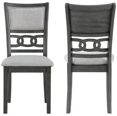 Gia Side Chair in Gray, Set of 2