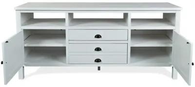 Artisans Media Console in White, 70 Inch