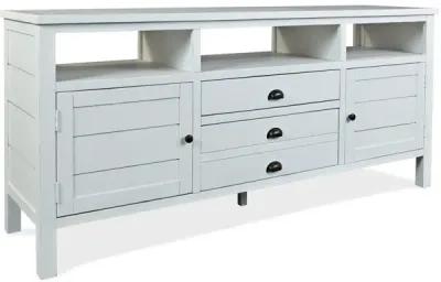 Artisans Media Console in White, 70 Inch