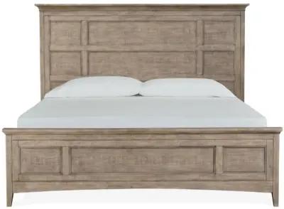 Bay Creek Panel Bed w/ Storage in Light Gray, Eastern King