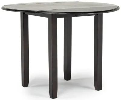 Gia Extendable Round Dining Table & 2 Chairs in Dark Brown