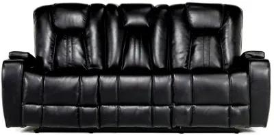 Vega Reclining Sofa in Black