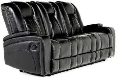 Vega Reclining Sofa in Black