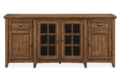 Bay Creek Media Console in Nutmeg w/ USB Charger, 70 Inch