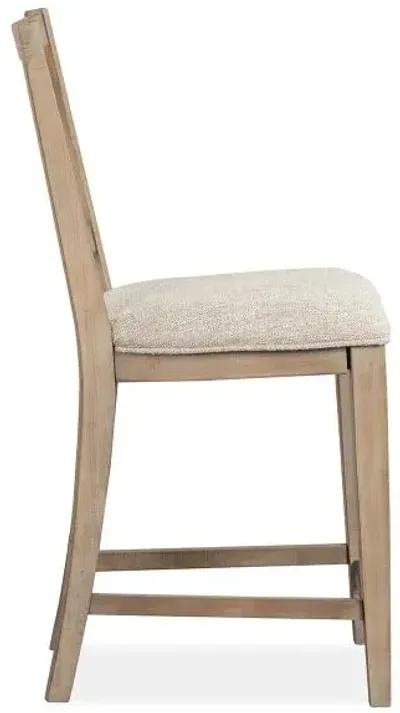 Bay Creek Counter Height Stool in Light Gray, V-Back