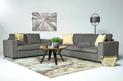 Claire Queen Pullout Sofa & Full Pullout Loveseat in Posh Smoke