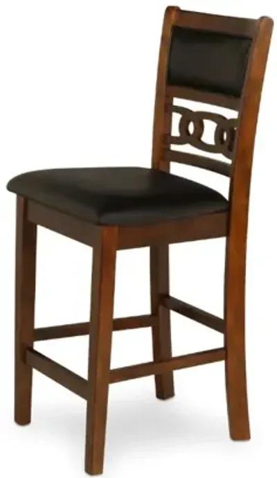 Gia Counter Height Stool in Brown, Set of 2