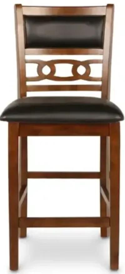 Gia Counter Height Stool in Brown, Set of 2