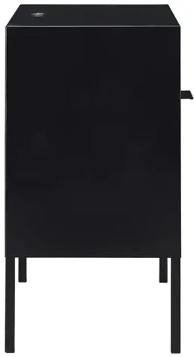 Gemma USB Nightstand in Black