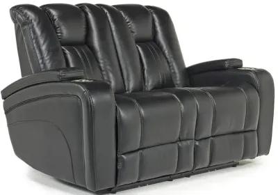 Vega 2 Power Loveseat in Black