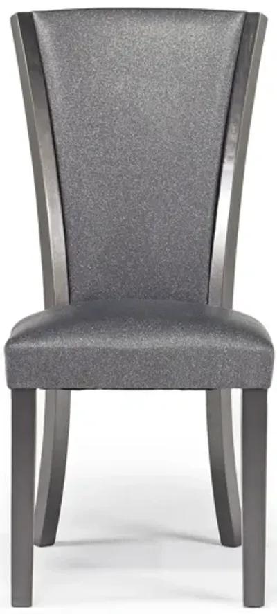 Platina Side Chair in Glitter Gray