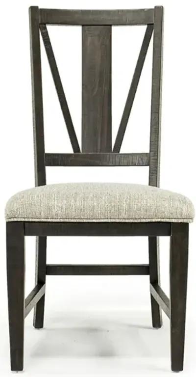 Bay Creek Side Chair in Graphite, V-Back