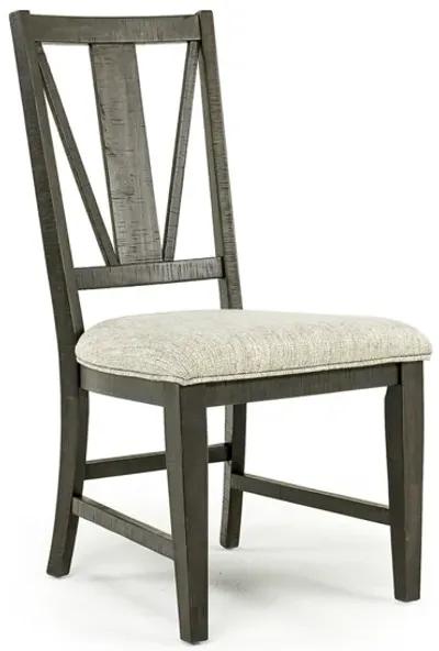 Bay Creek Side Chair in Graphite, V-Back