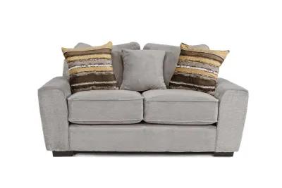 Oracle Loveseat in Cooper Platinum, Down