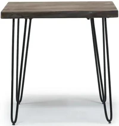 Natures Edge End Table in Chestnut/Black