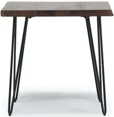 Natures Edge End Table in Chestnut/Black