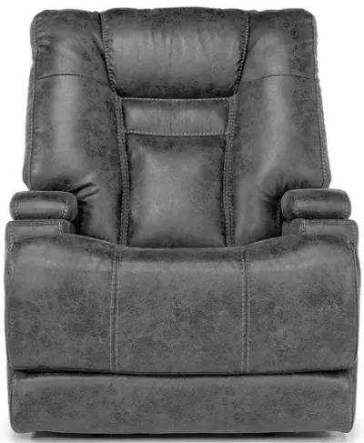 STT 3 Power Recliner w/ Wireless Charger in Steel