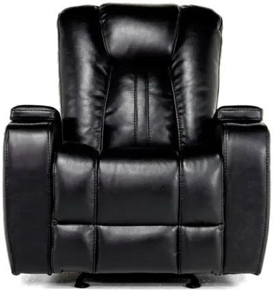 Vega Gliding Recliner in Black