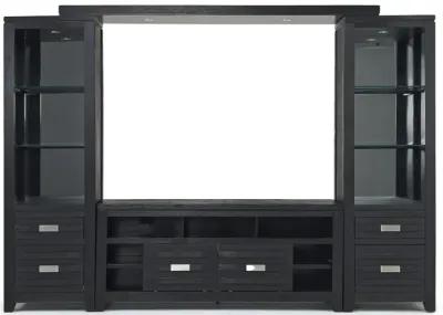 Altamonte 4 Piece Entertainment Center in Black, 70 Inch