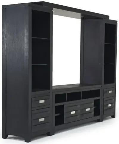 Altamonte 4 Piece Entertainment Center in Black, 60 Inch