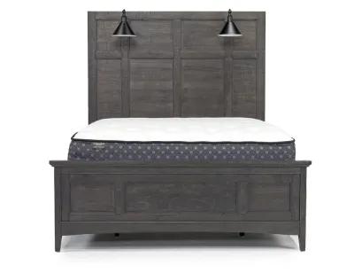 Bay Creek Panel Bed w/ Lights in Graphite, Queen