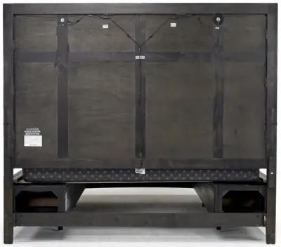 Bay Creek Panel Bed w/ Storage & Lights in Graphite, Eastern King