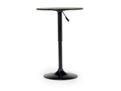 Bentley Adjustable Height Round Pub Table in Black & 2 Toby Barstools, Swivel