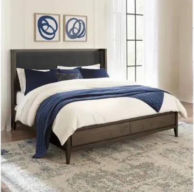 Boracay Panel Bed w/ Storage in Wild Oats Brown, CA King