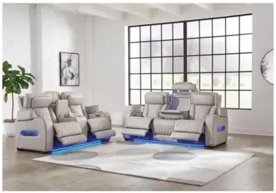 Boyington 2 Power Sofa & 2 Power Console Loveseat in Gray