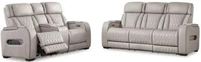 Boyington 2 Power Sofa & 2 Power Console Loveseat in Gray