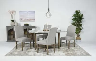 Brighton Dining Table & 4 Chairs in Gray