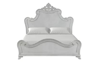 Cambria Panel Bed in Mist Gray, Queen