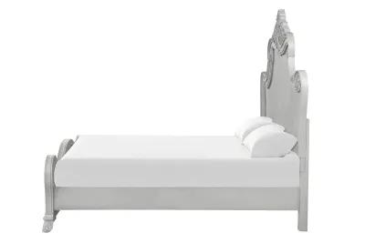 Cambria Panel Bed in Mist Gray, Queen